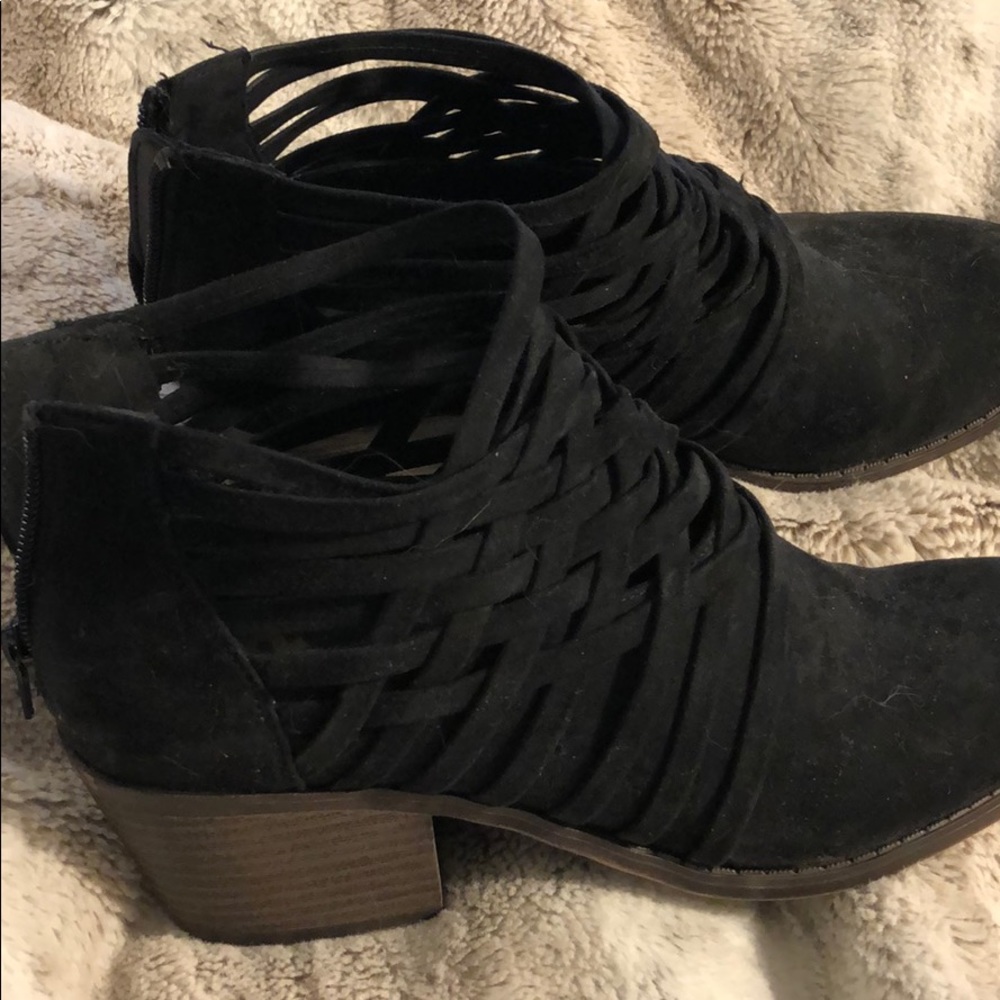 Black booties size 9